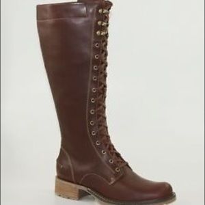 Sebago Saranac Tall Leather boots sz 8.5 Dk Brown